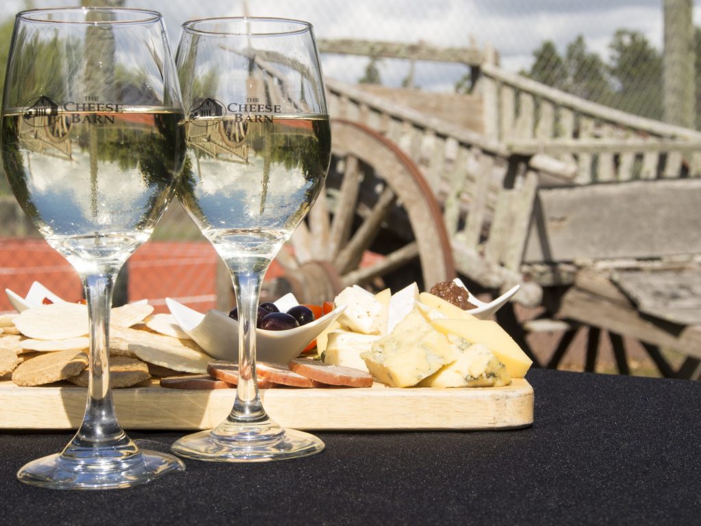 Inside the Cheese Barn café