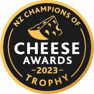 Champion trophy, Organic Halloumi, NZ Cheese Awards 2023
